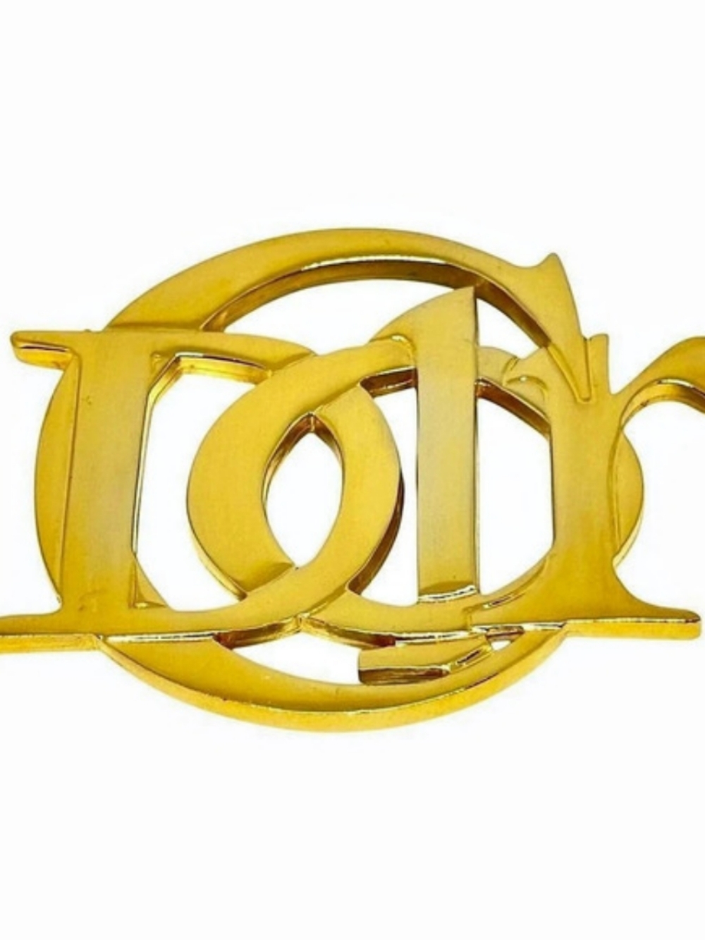 Christian Dior Vintage Parfums Christian Dior Logo Brooch Logo Gold Brooch